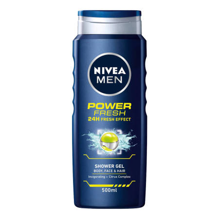 Нивеа Душ Гел 500мл Мен Power Fresh