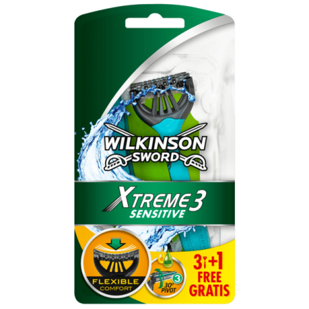 Уилкинсън Самобръсначка Xtreme3 Sensitive 3+1бр